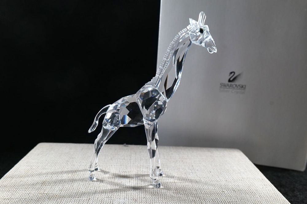 Lot 221: Swarovski Crystal Baby Giraffe Figurine