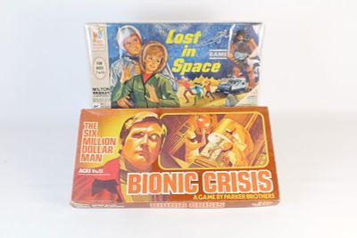 Lot of 2 Vintage Board Games. Including Lost in Space and Bionic Crisis - Six Million Dollar 