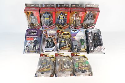 Lot of DC Batman Action Figures. Including Dark Knight Rises Batman, Gotham City Thug, Batman 