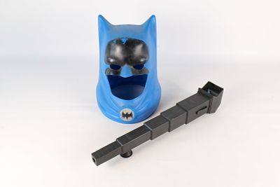 Lot of 2 Vintage Batman Collectibles. Including 1966 Ideal Toy Mask - Some wear to paint and 