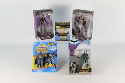 Lot of DC Collectibles. Including Dorbz Batman, McFarlane Super Powers Batman, Destructo-Case 