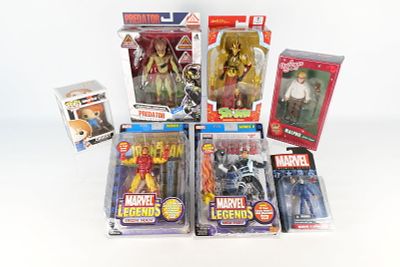 Lot of Mixed Collectible Toys. Including Predator Hunter Series 7" Figure, Mandarin Spawn, Neca 