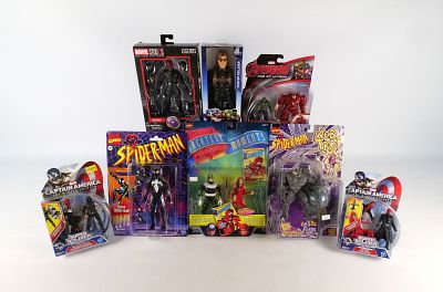 Lot of Marvel Action Figures. Including Captain America Super Soldier Gear Winter Soldier and 