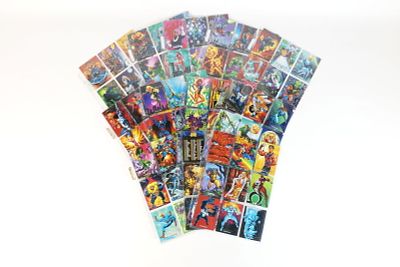 1992 Marvel Masterpieces Trading Card Set. Including #1-100 and Bonus Cards #1-5. All invoices 