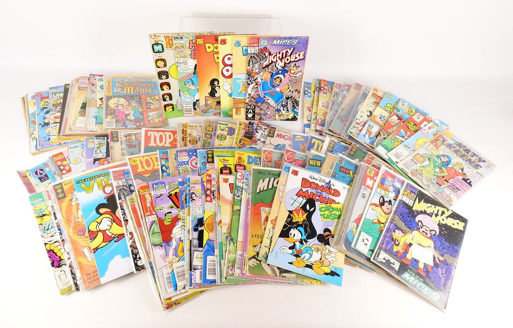 Short Box of Children’s Comics. Including Walt Disney, Uncle Scrooge, Flintstones, Hanna 