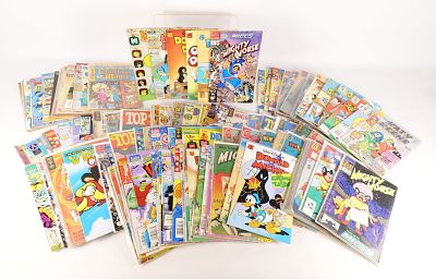 Short Box of Children’s Comics. Including Walt Disney, Uncle Scrooge, Flintstones, Hanna 