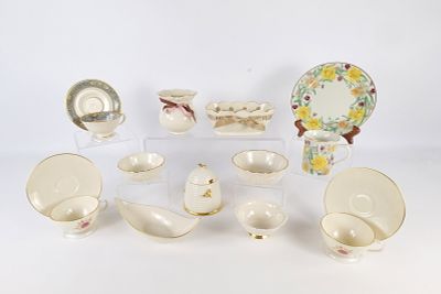 Group Lot of Lenox Pieces. Including Autum Teacup and Saucer, 2 x Roselyn Teacup and Saucer 