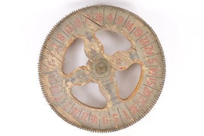 Antique Double Sided Carnival Wheel Gaming Wheel. Antique Double Sided Carnival/Boardwalk Wheel 