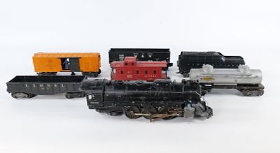 Vintage Lionel Postwar O-Gauge 7 Piece Train Lot. Including No. 2046 Steam Locomotive 4-6-4 