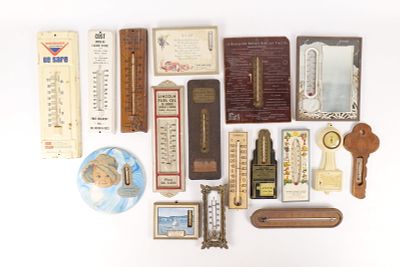 Vintage Mid-Century Advertising & Novelty Thermometer Collection. Vintage Mid-Century 