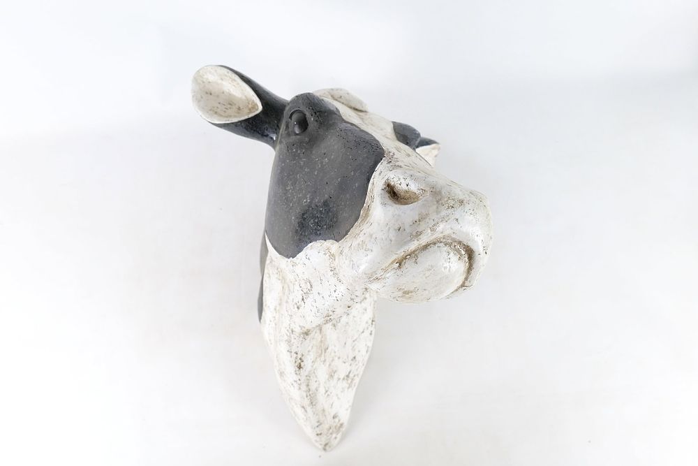 Lot 159: 3D Holstein Cow Head Wall Decor