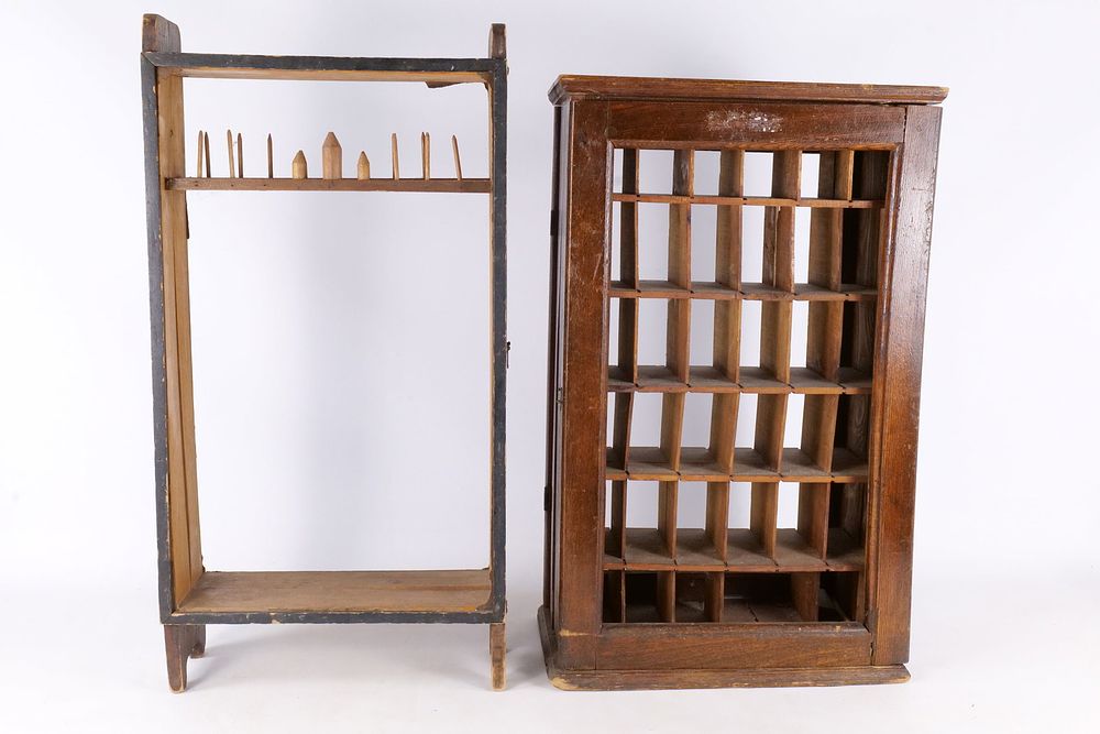 Lot 181: Two Antique Wooden Storage Units