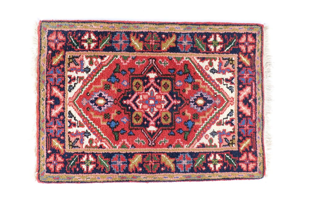 Lot 233: Vintage Hand-Knotted Persian Medallion Rug