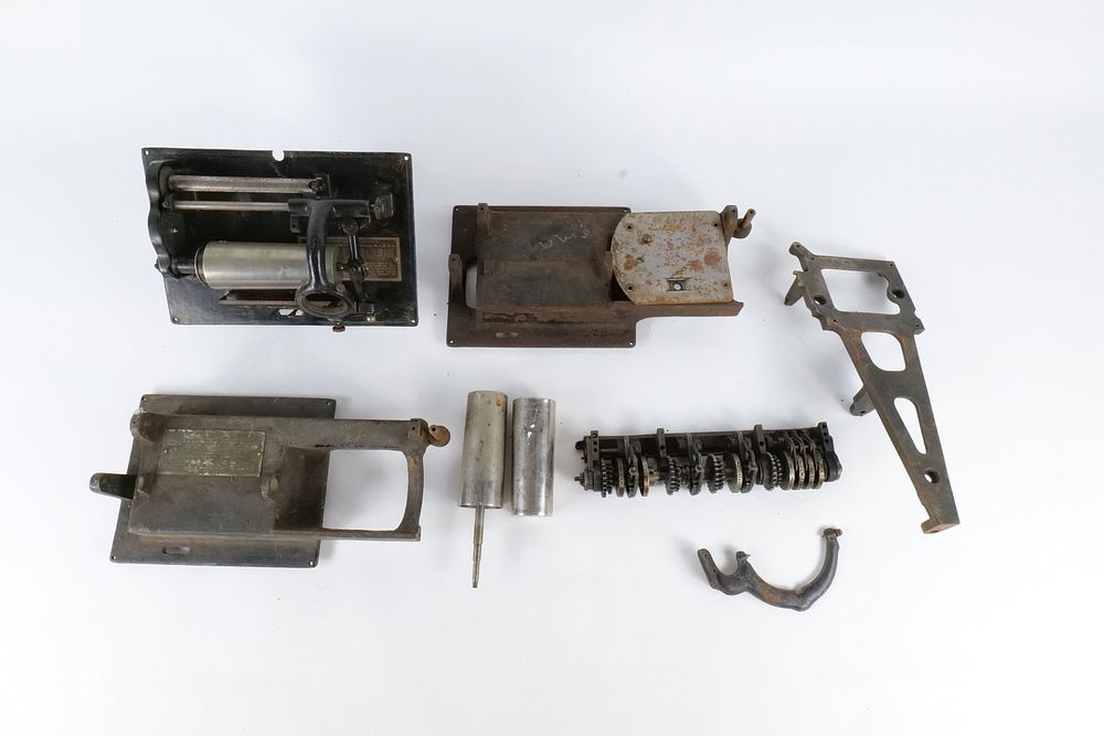 Lot 254: Antique Thomas A. Edison Cylinder Phonograph Restoration Project Parts