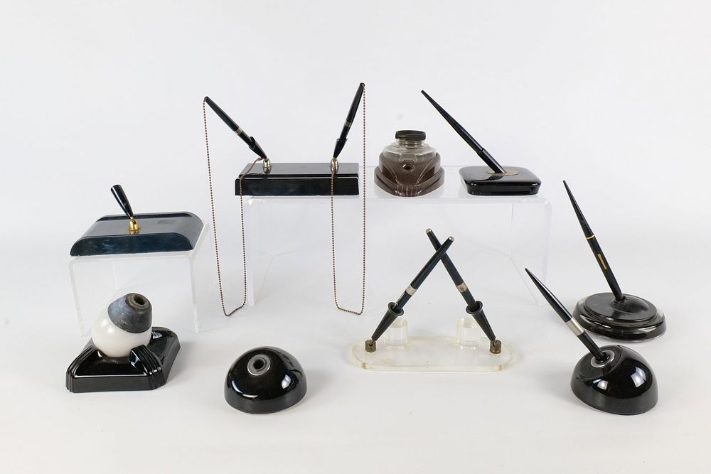 Lot 304: Vintage Mid-Century Desk Pen Sets