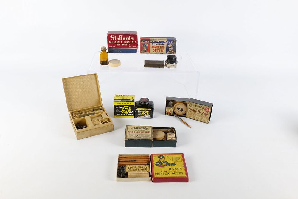 Lot 308: Vintage Stationery & Indelible Ink Lot