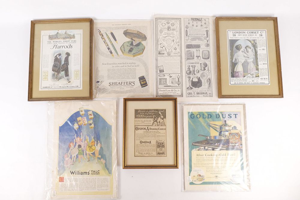 Lot 315: Vintage Early 20th Century Advertisement Collection