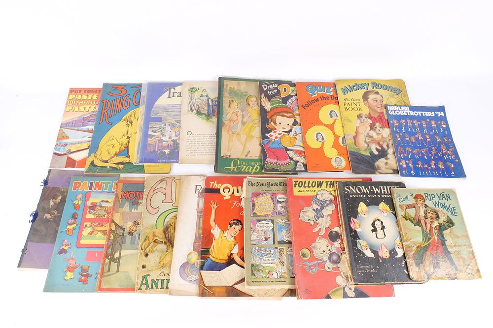 Lot 319: Large Lot of Vintage Children's Books and Ephemera