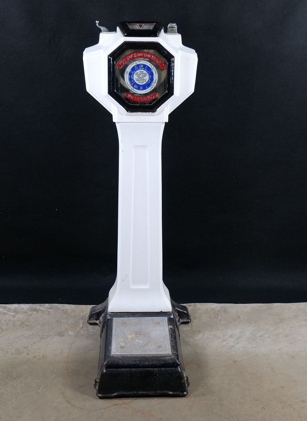 Lot 322: Vintage Watling "No Springs" Porcelain Scale - Chicago IL
