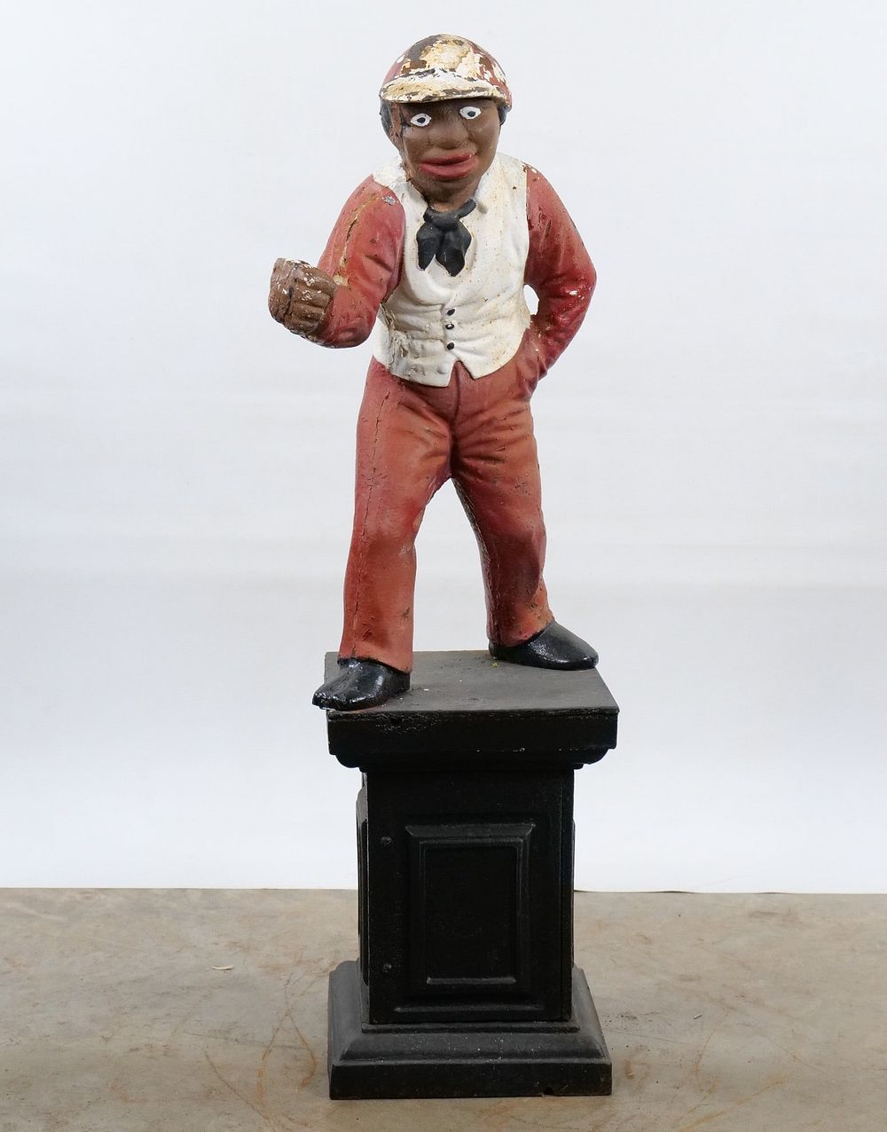 Lot 325: Vintage Cast Iron "Jocko" Lawn Jockey Hitching Post