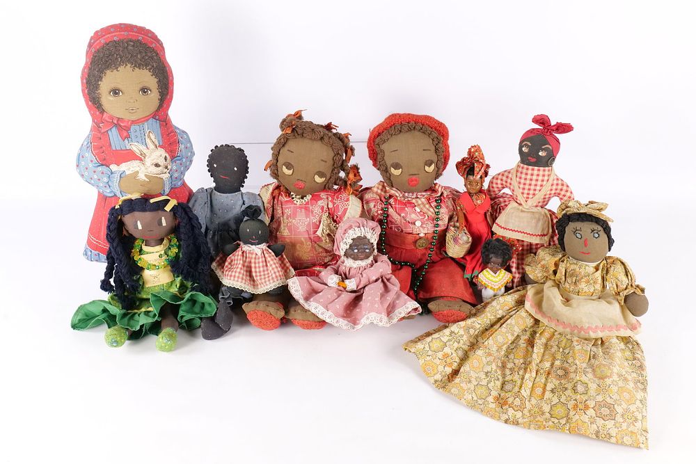 Lot 341: Vintage & Antique Black Americana Doll Lot