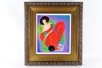Oil on Canvas by Linda Le Kinff - "Suspicious Heart". Oil on Canvas by Linda Le Kinff. Entitled 