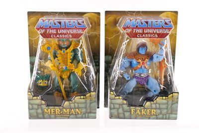 Lot of 2 Masters of the Universe Classics Action Figures. MOTU. Including Faker and Mer-Man. 