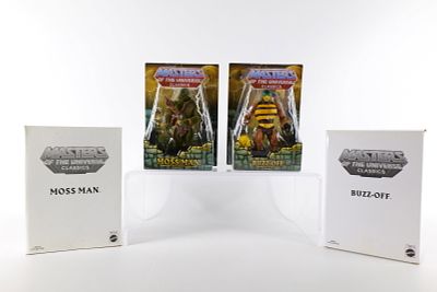 Lot of 2 Masters of the Universe Classics Action Figures. MOTU. Including Buzz-Off and Moss 