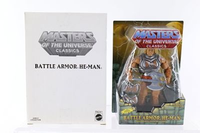 Masters of the Universe Battle Armor He-Man Action Figure - MOTU. Mattel Matty Collector - 