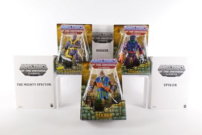 Lot of 3 Masters of the Universe Classics Action Figures. MOTU. Including Spikor, The Mighty 