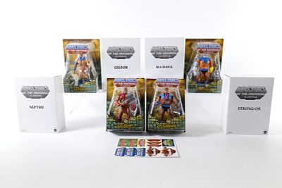 Lot of 4 Masters of the Universe Classics Action Figures. MOTU. Including Geldor, Sea Hawk 