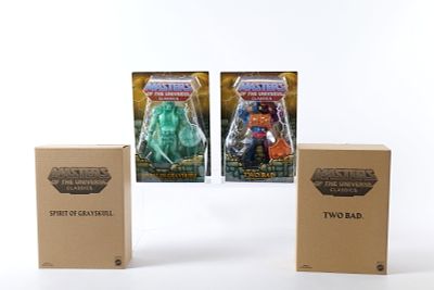 Lot of 2 Masters of the Universe Classics Action Figures. MOTU. Including Two-Bad and Spirit of 
