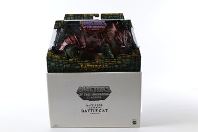 Masters of the Universe Battle Cat Fighting Tiger Figure - MOTU. Mattel Matty Collector - 2009. 