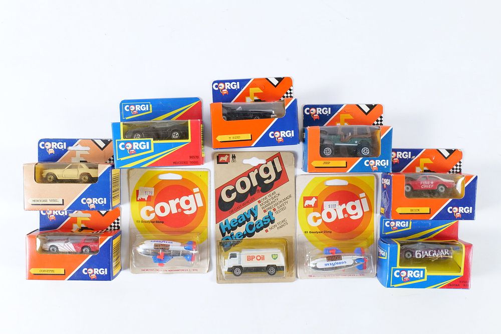 Lot 193: Lot of 10 Corgi Diecast Vehicles