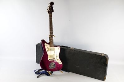 Fender Japan Signature Jazzmaster Sparkle Finish Guitar. Serial Number S063778. Circa 