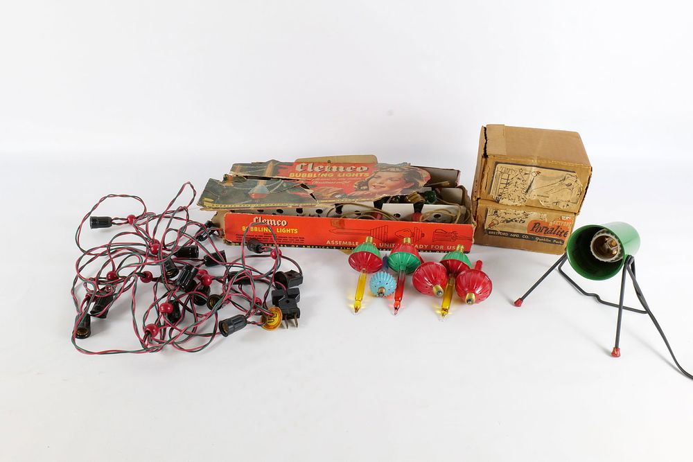 Lot 160: Lot of Vintage Christmas Light Parts