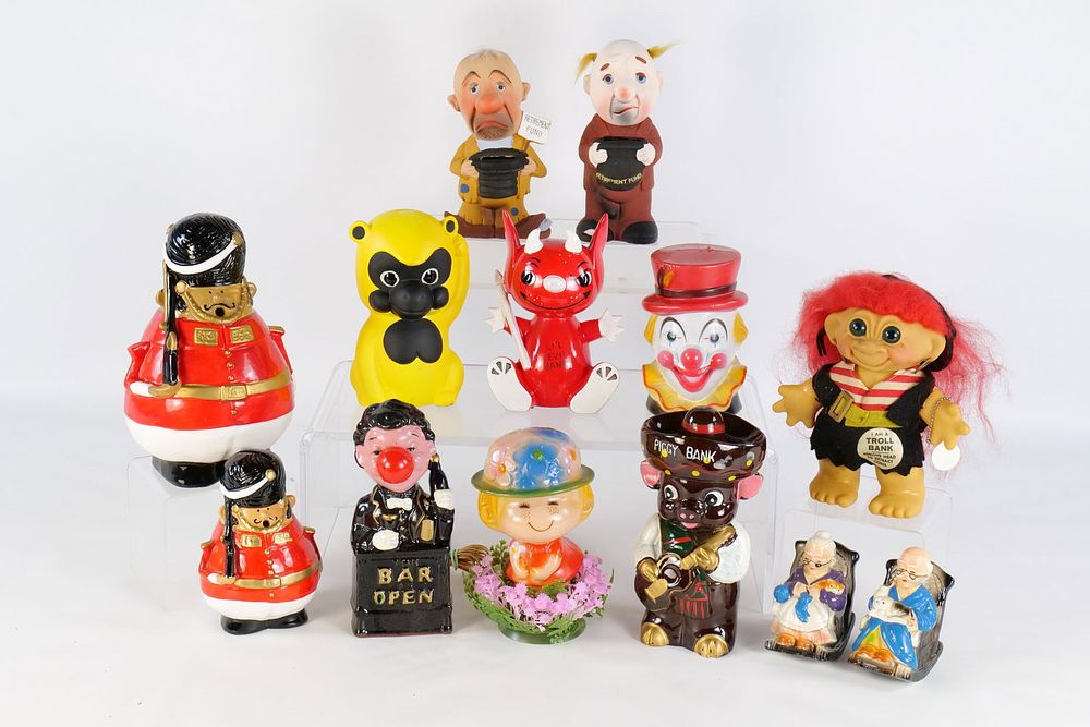 Lot 180: Lot of Various Banks - Ceramic and Plastic