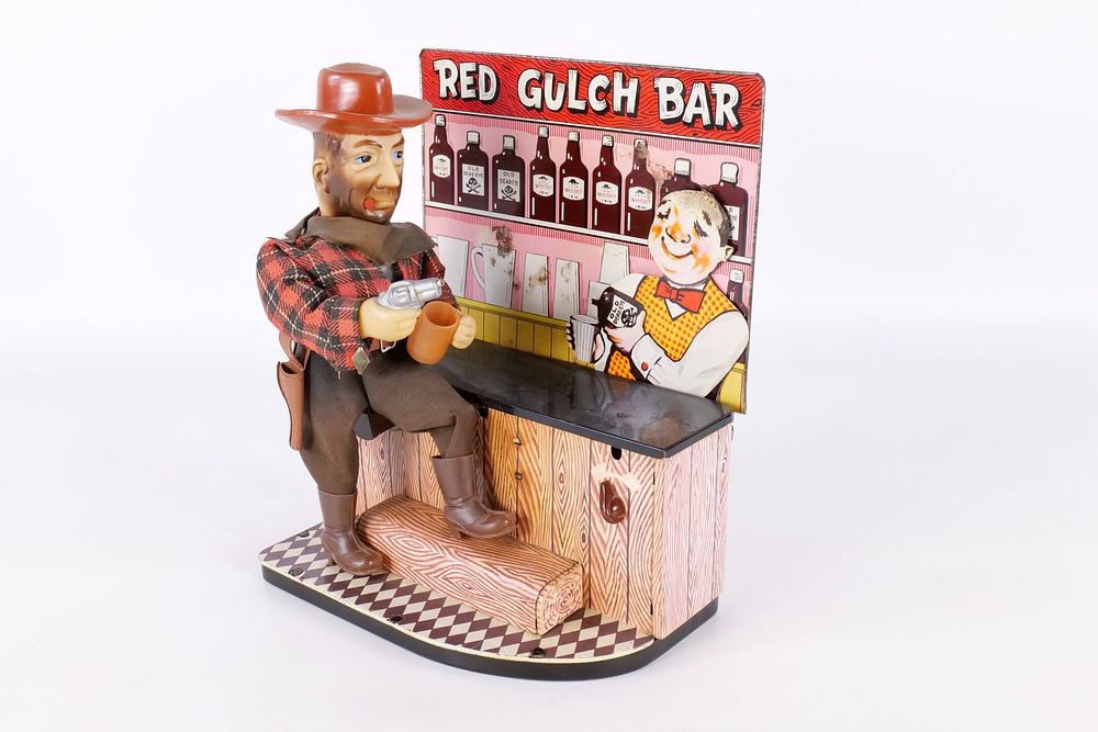 Lot 200: Red Gulch Bar M-T Co. Japan Battery Operated Toy