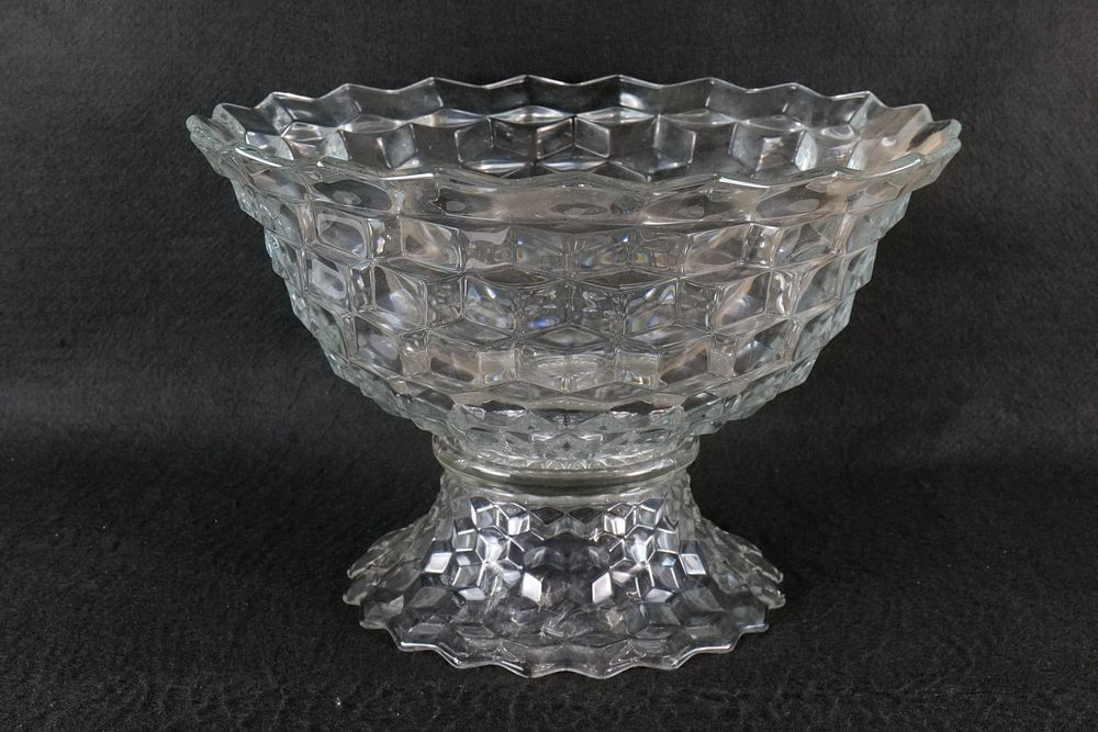 Lot 314: Punch Bowl with Pedestal
