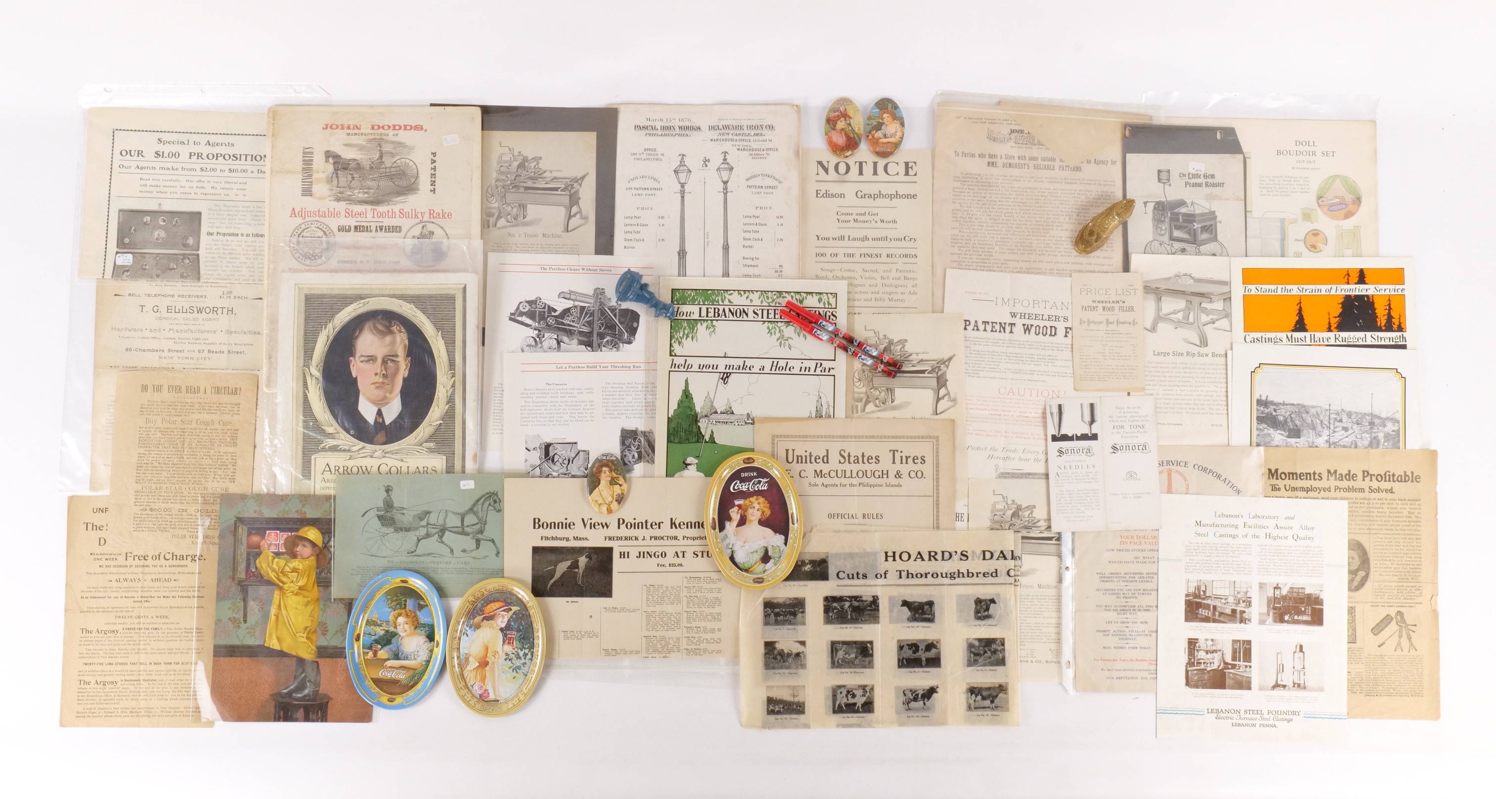 Lot of Single Sheet and Newspaper Ads