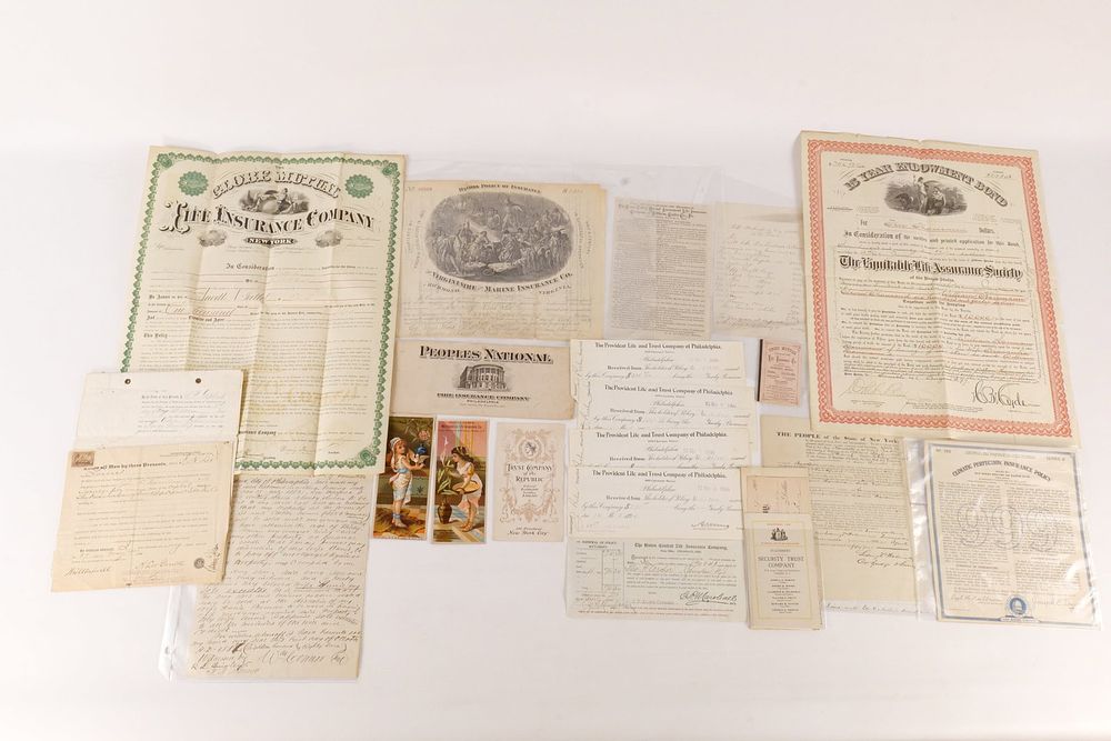 Lot 156: Lot of Early Ephemera