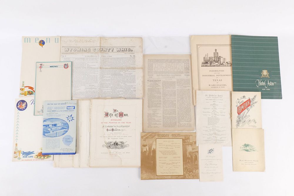 Lot 166: Lot of Ephemera