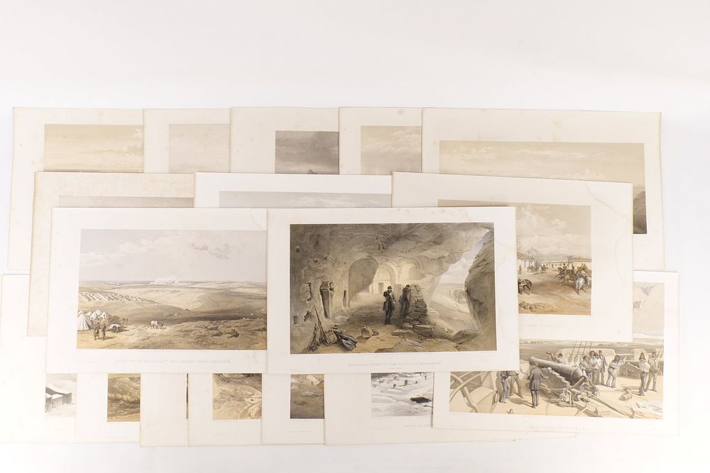 Lot 173: Group of Tinted Lithographs by William Simpson - 1855