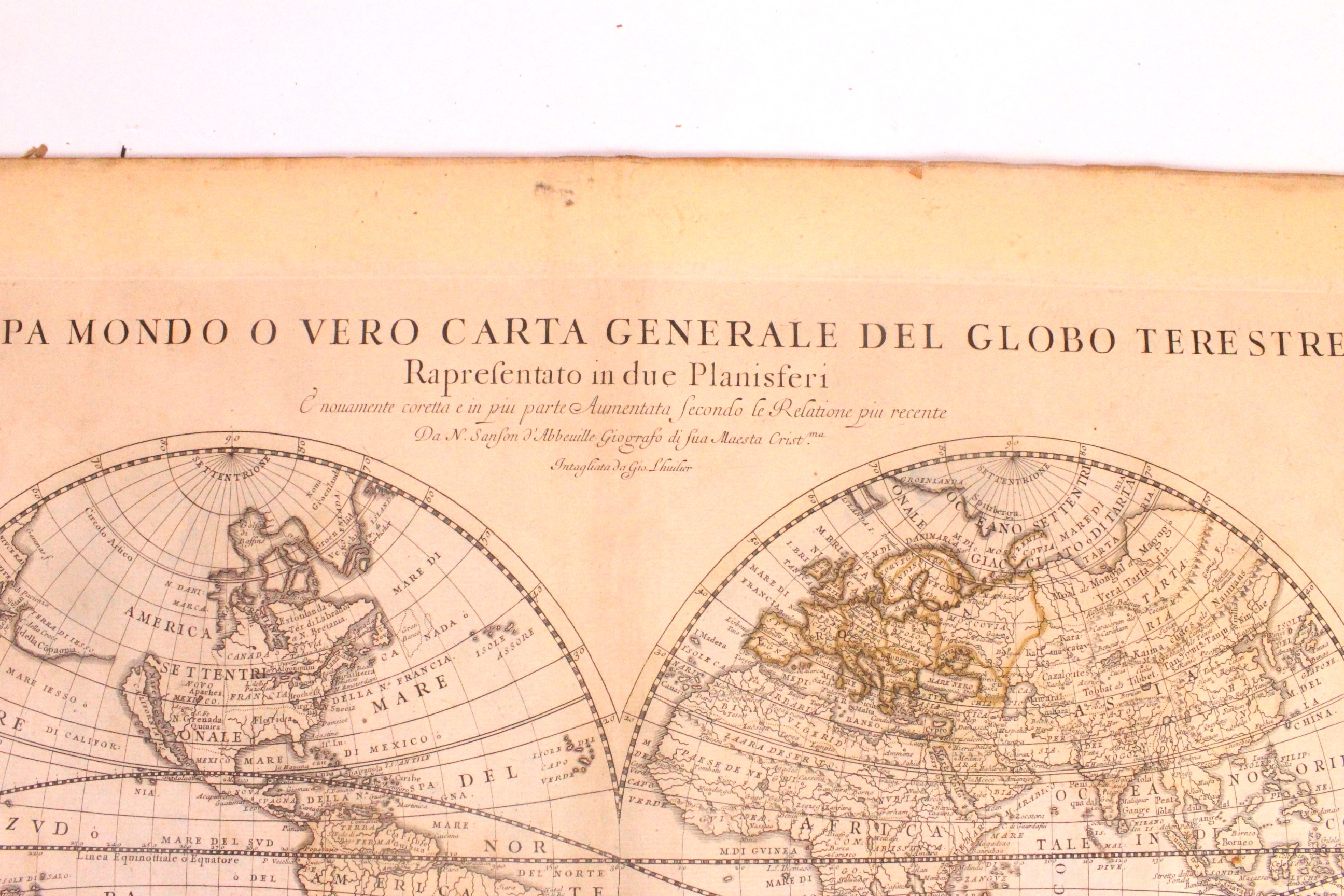 Mappa Mondo O Vero Carta Generale Del Globo Terestre