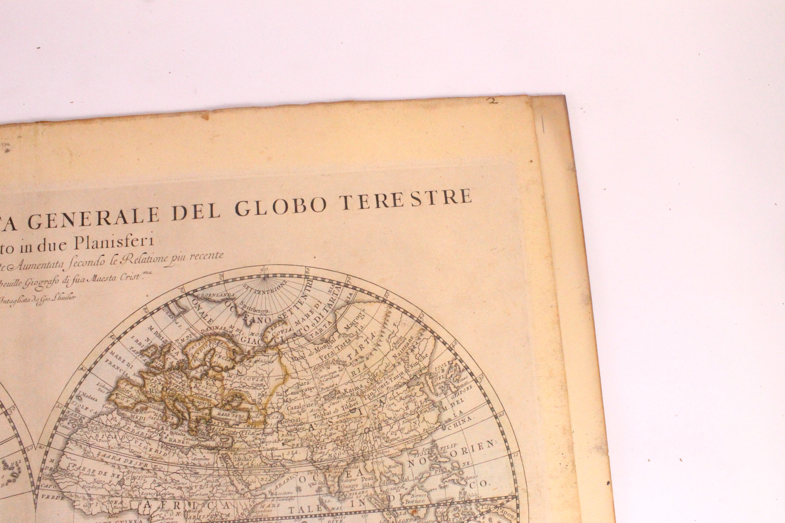 Mappa Mondo O Vero Carta Generale Del Globo Terestre