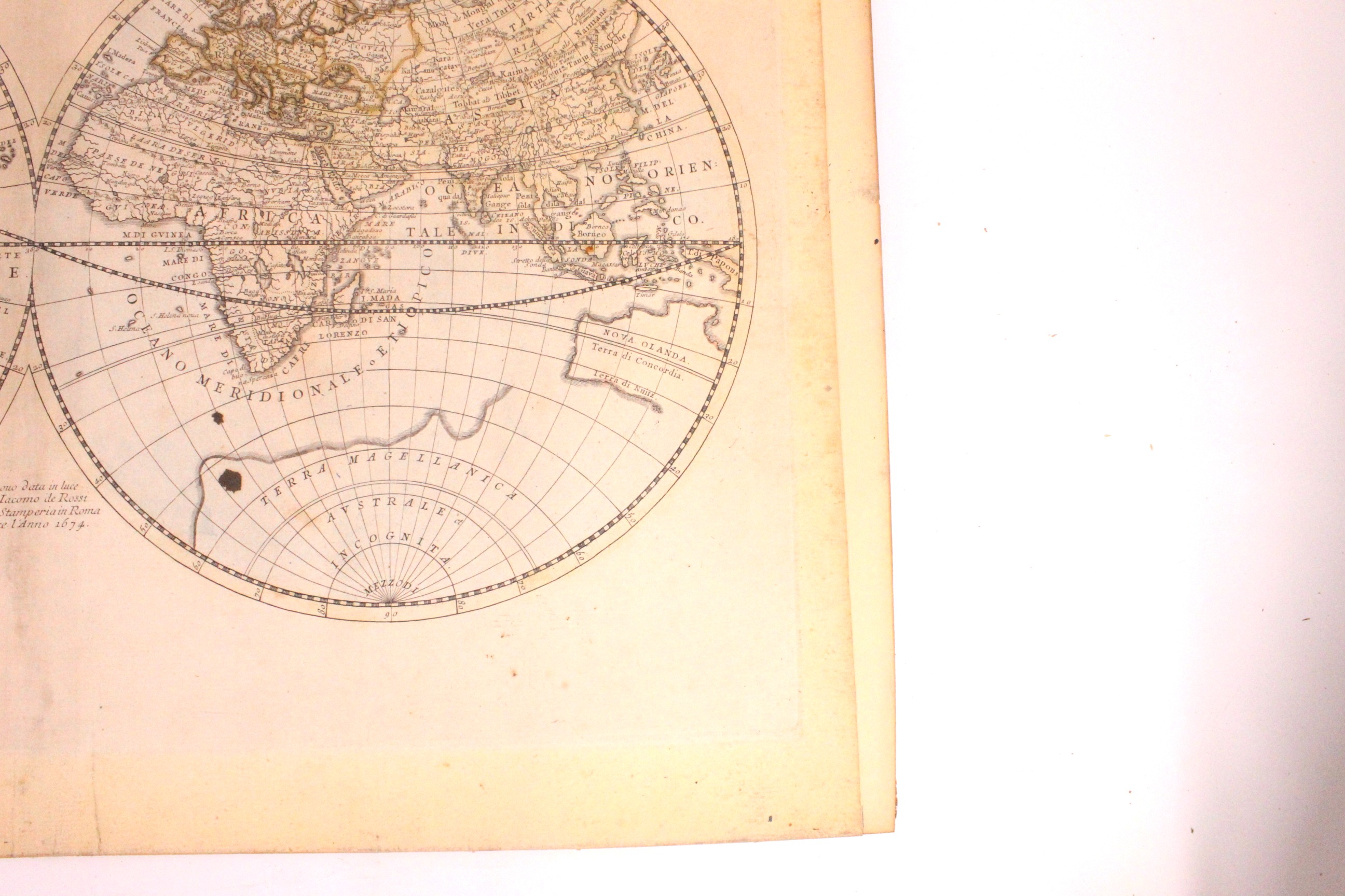 Mappa Mondo O Vero Carta Generale Del Globo Terestre