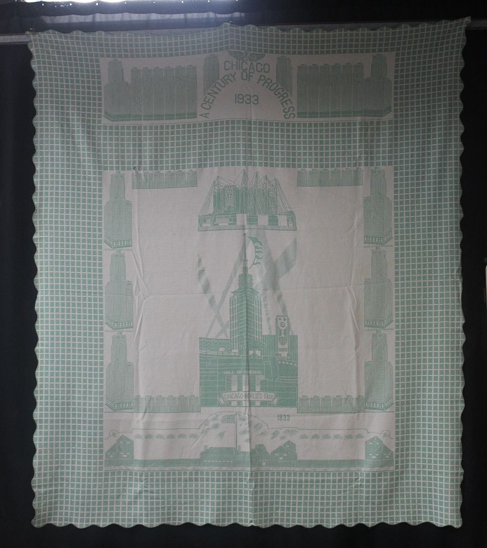 Lot 195: 1933 Chicago World's Bedspread
