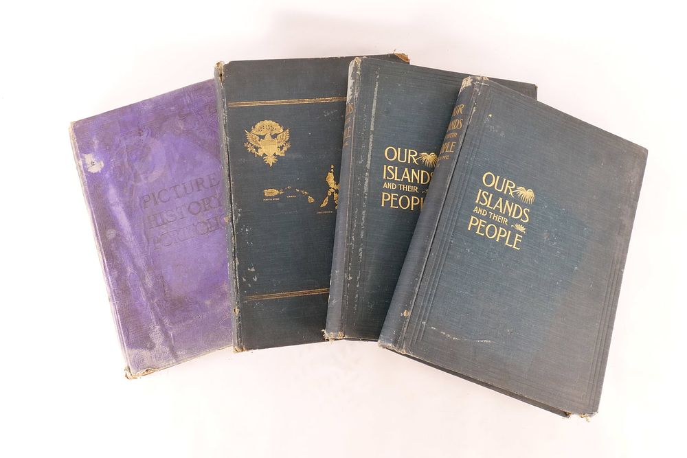 Lot 213: Lot of 4 Antique Hardcover Books