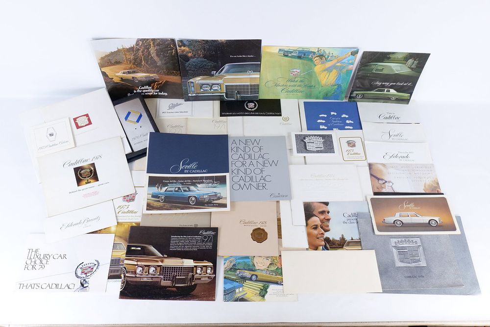 Lot 228: Lot of 1970's Cadillac Brochures & Interior Options Booklets