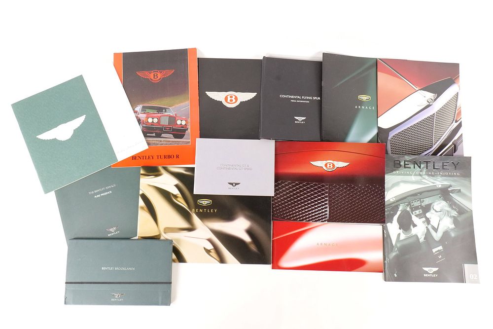 Lot 231: Lot of Bentley Brochures
